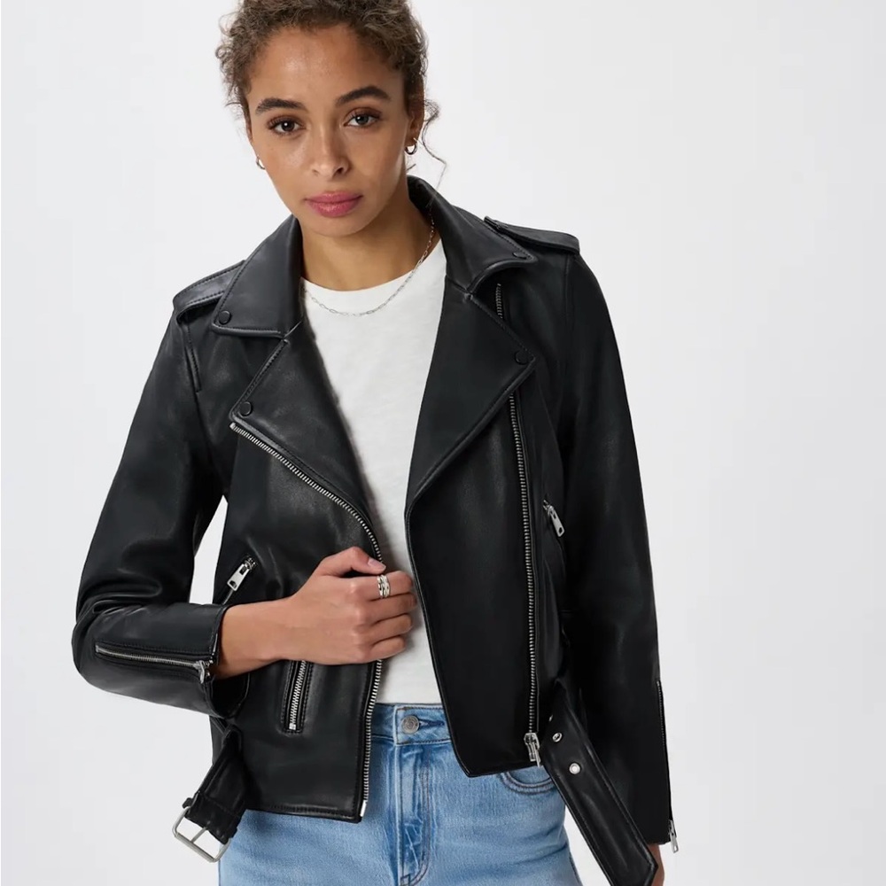 Quince 100% Leather Motorcycle Jacket